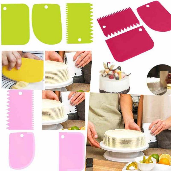 Cake Cream Scraper Set