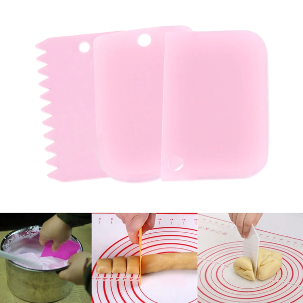 Cake Cream Scraper Set