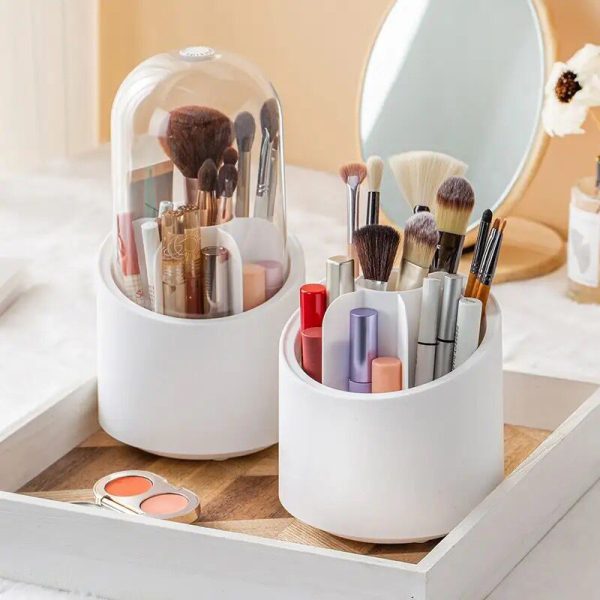 Brush Container Makeup Brush Holder Dust-proof Rotating