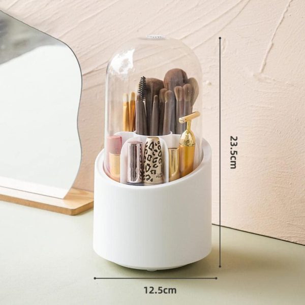 Brush Container Makeup Brush Holder Dust-proof Rotating