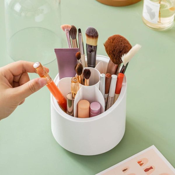 Brush Container Makeup Brush Holder Dust-proof Rotating