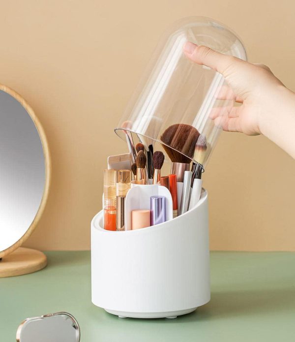 Brush Container Makeup Brush Holder Dust-proof Rotating