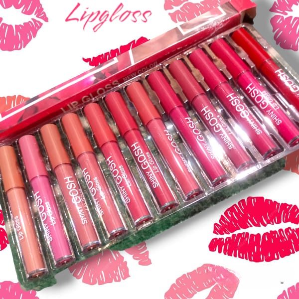 12 Shade Pack Shiny Gosh Lipgloss