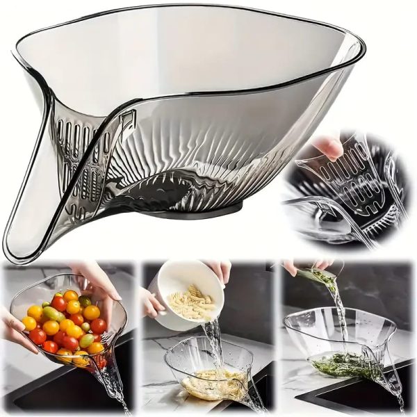 Fruit Rinser Vegetable Washing Filter Bowl