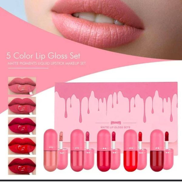 Pack Of 5 Matte Lip Gloss Kit