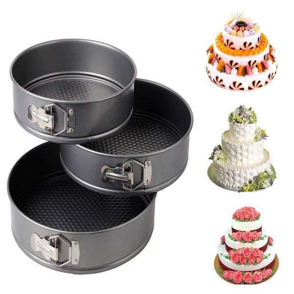 Set Of 3 Nonstick Cake Pan For Baking Cake